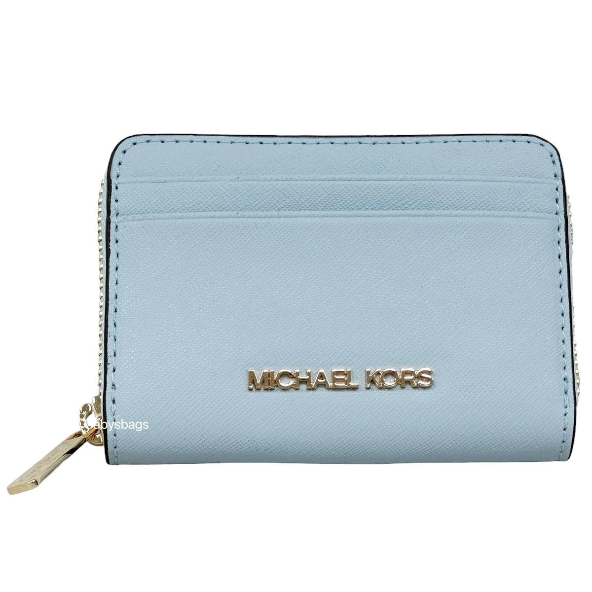 Michael Kors Jet Set Travel Medium Zip Around Card Case Wallet Vista  B–Gaby's Bags