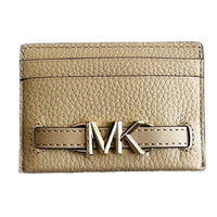 Michael Kors Reed Large Card Holder Wallet Brown Mk Signature Logo