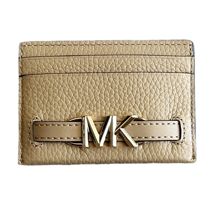 Michael Kors Reed Large Card Holder Wallet Brown Mk Signature Logo