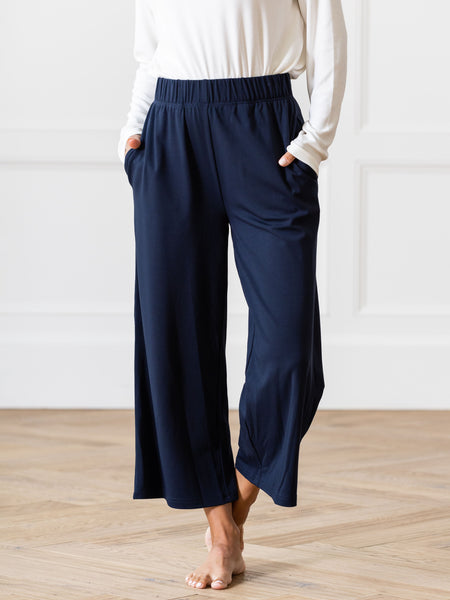 Women's Ultra-Soft Bamboo Wide Leg Pull-On Pants - Cozy Earth