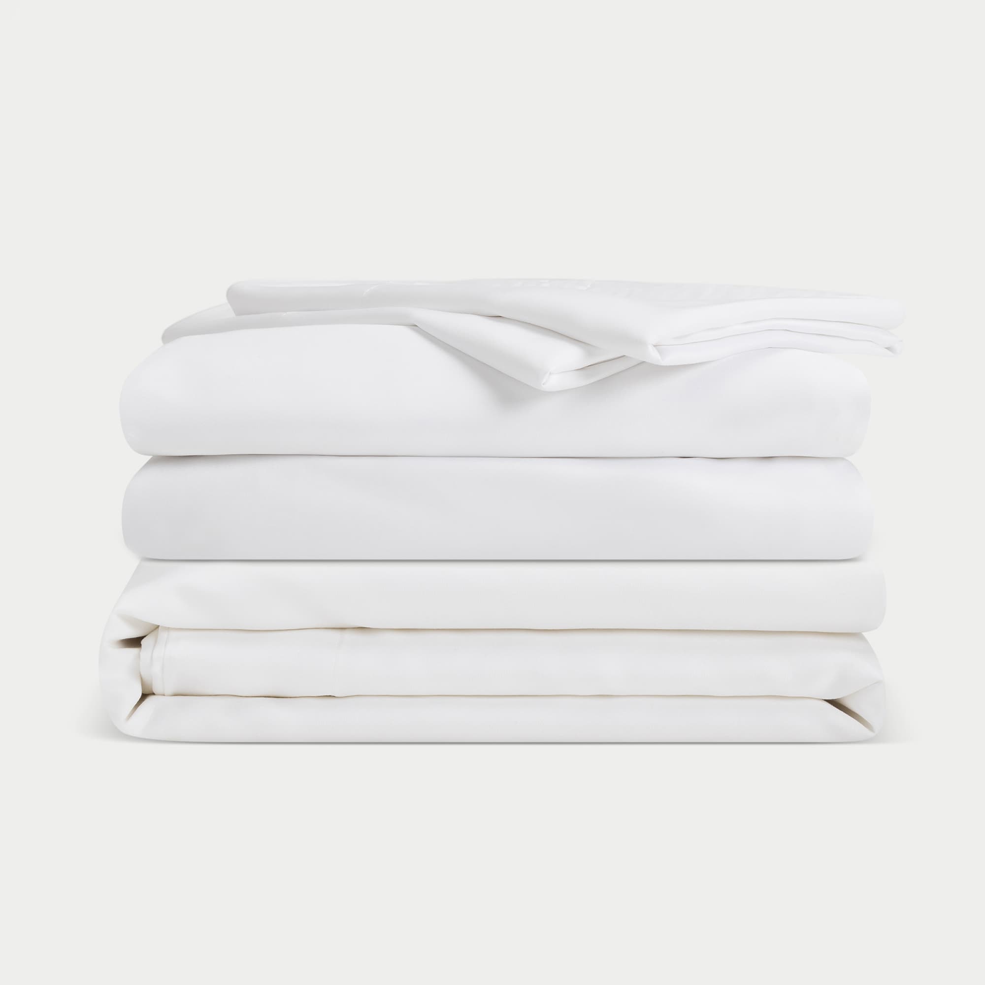 Driftwood sheet set folded with a white background |Color:Driftwood