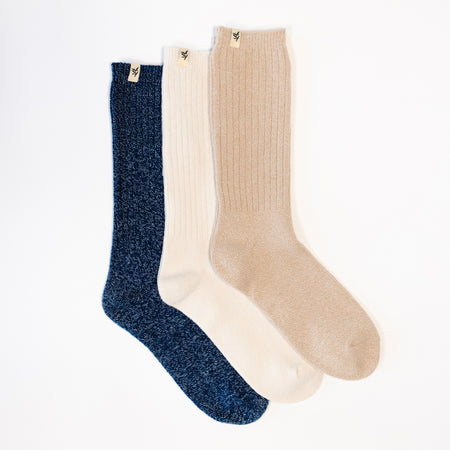 The Plush Modern Crew Sock - Bamboo Socks - Cozy Earth