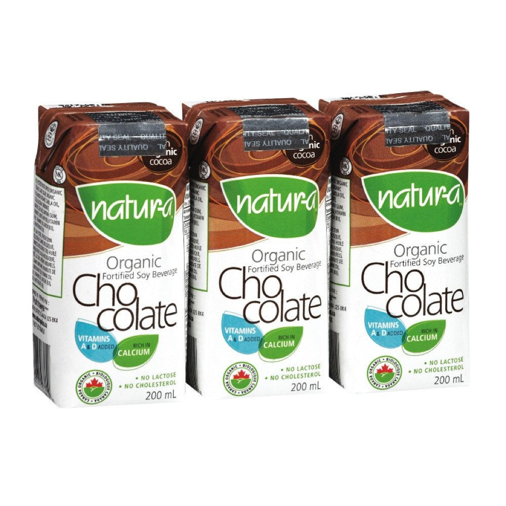 NATURA, ORGANIC SOYA DRINK CHOCOLATE WITHOUT GLUTEN, 200 ML- Marché Nuvo