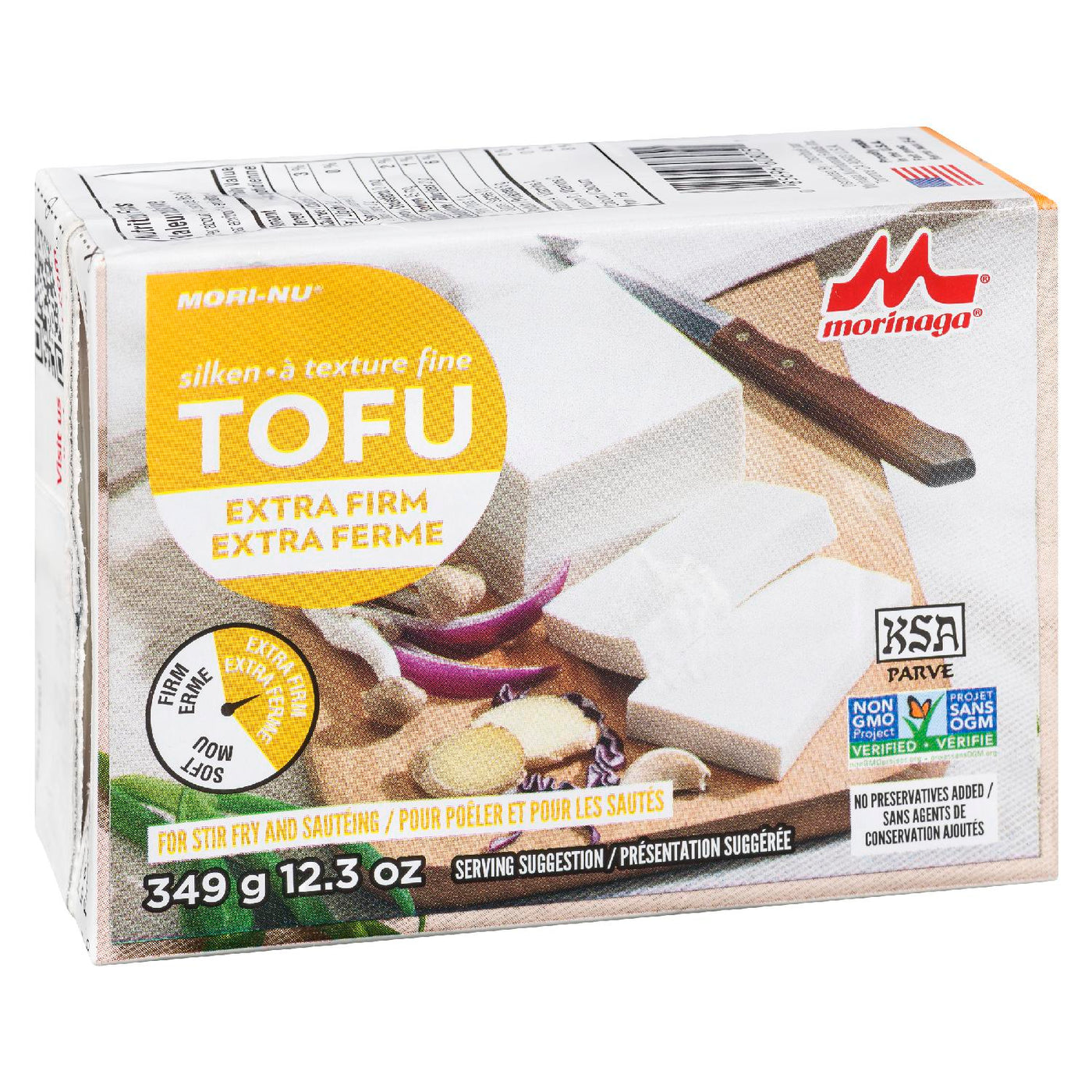 MORINAGA MORI NU TOFU EXTRA FERME TEXTURE FINE, 349 G— Marché Nuvo