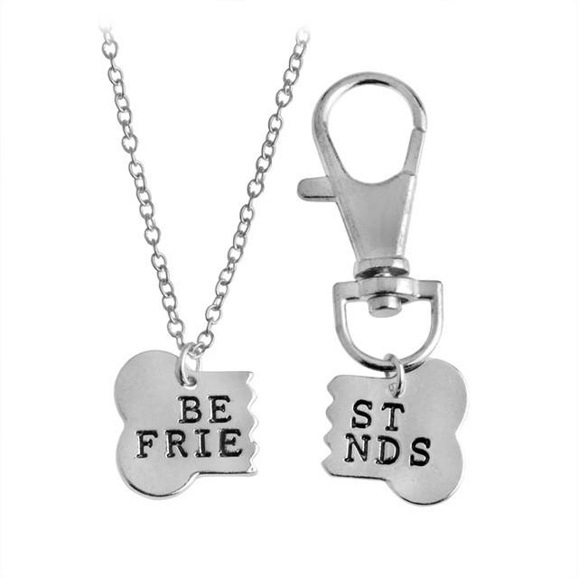 dog human bff necklace