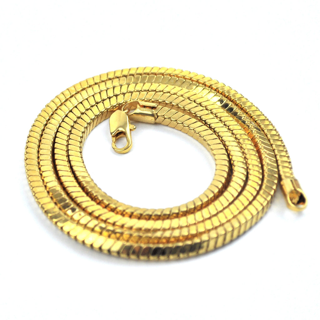 gold snake box chain