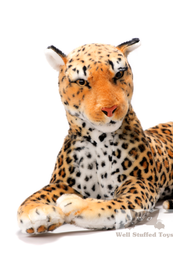 large leopard stuffed animal