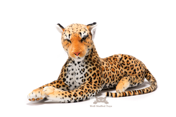 large leopard stuffed animal