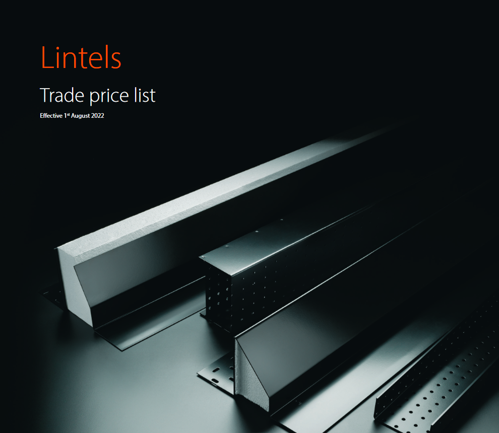 Catnic Lintels Price List