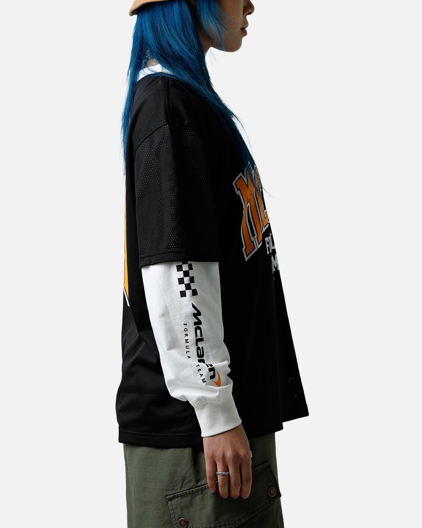 We Are The Wild Collective X Women's Mclaren 'Vegas Grad Prix 2024' Mesh Long Sleeve Jersey Black