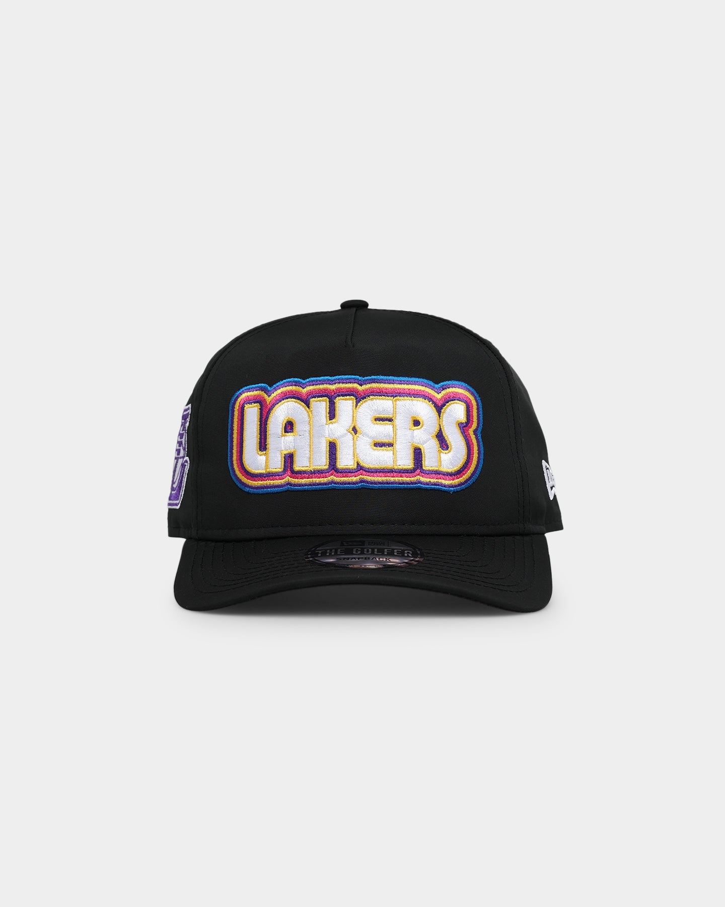 New Era Los Angeles Lakers ‘Retro Black Prolight’ Golfer Snapback Black