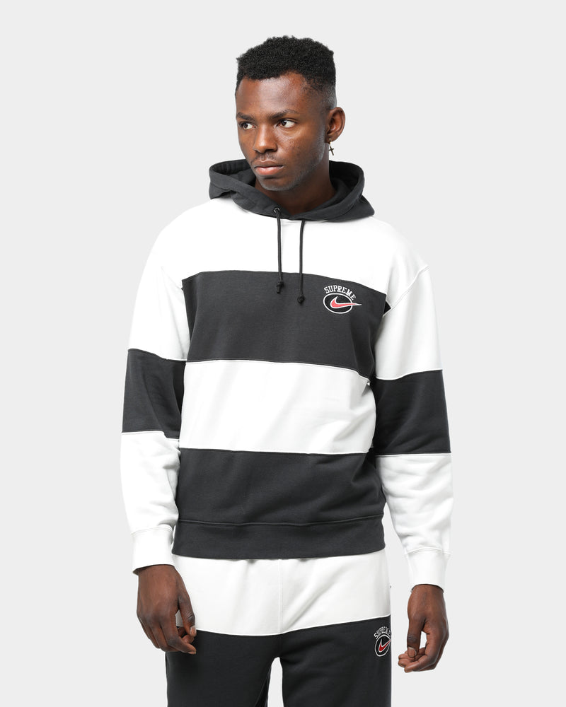 Supreme X Nike Stripe Hooded Sweatshirt 