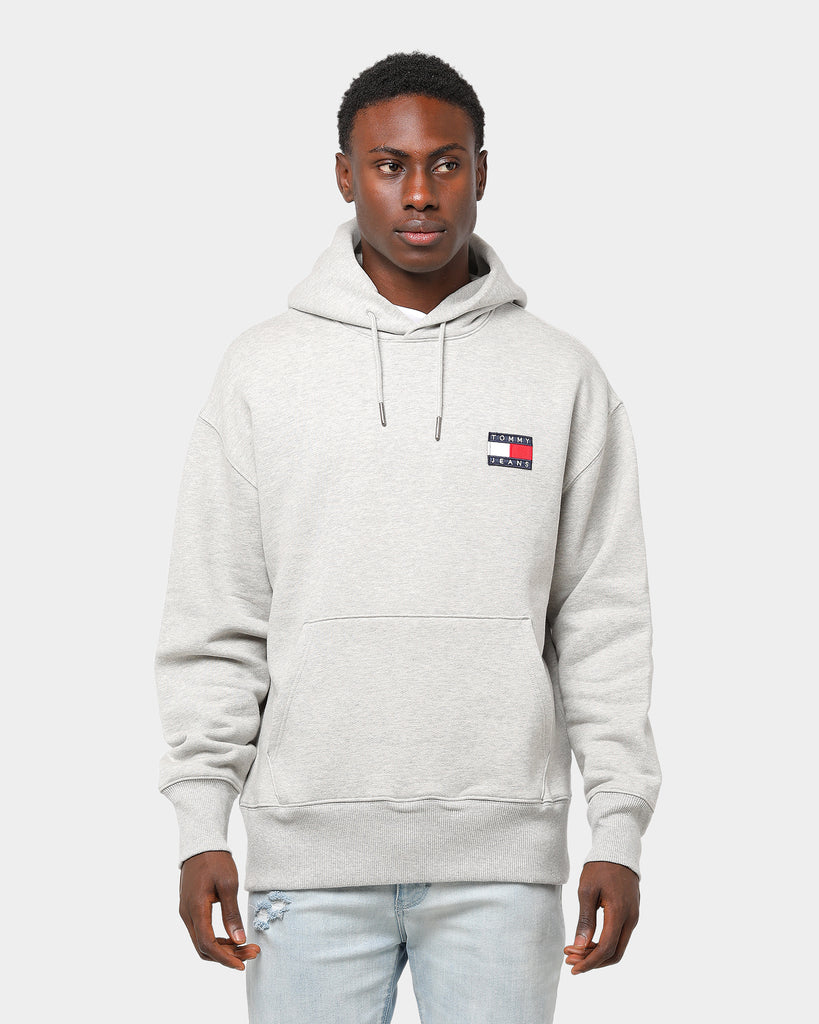 Tommy Jeans TJM Tommy Badge Hoodie Light Grey Heather | Culture Kings US