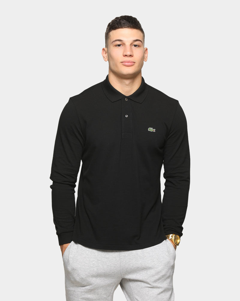 Lacoste Classic Fit Long Sleeve Polo Black Kings