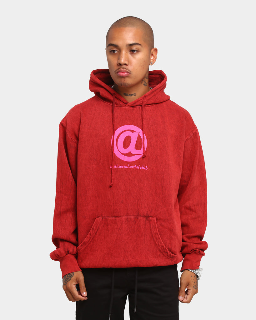 Anti Social Social Club Don't Hoodie Red | Culture Kings US