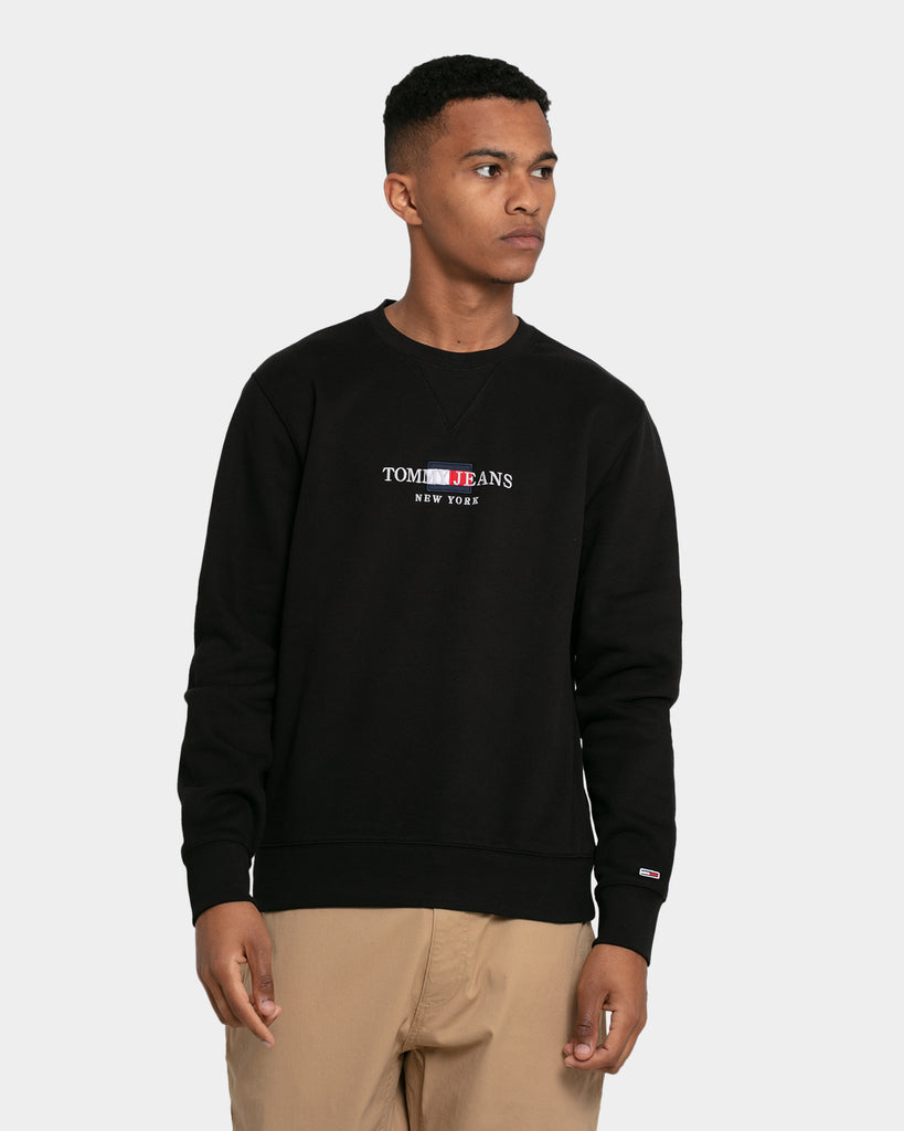 Tommy Jeans Timeless Crewneck Black | Culture Kings US