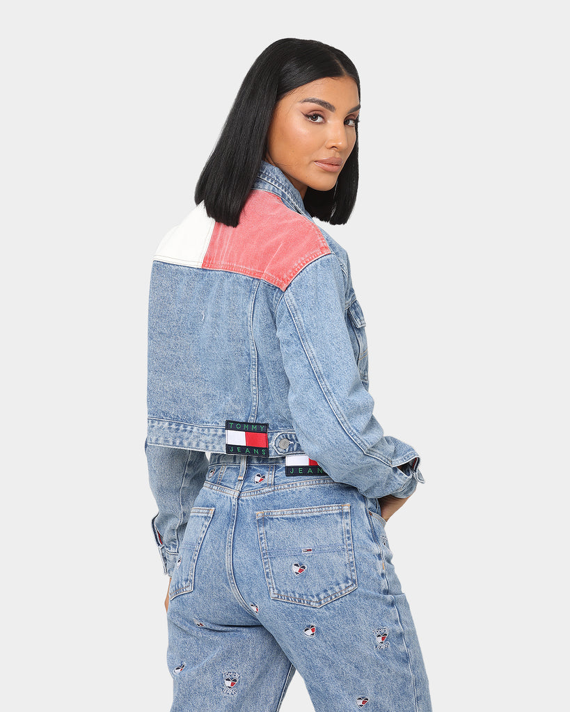Tommy Jeans Women's Cropped Trucker Jacket Denim | Culture Kings US