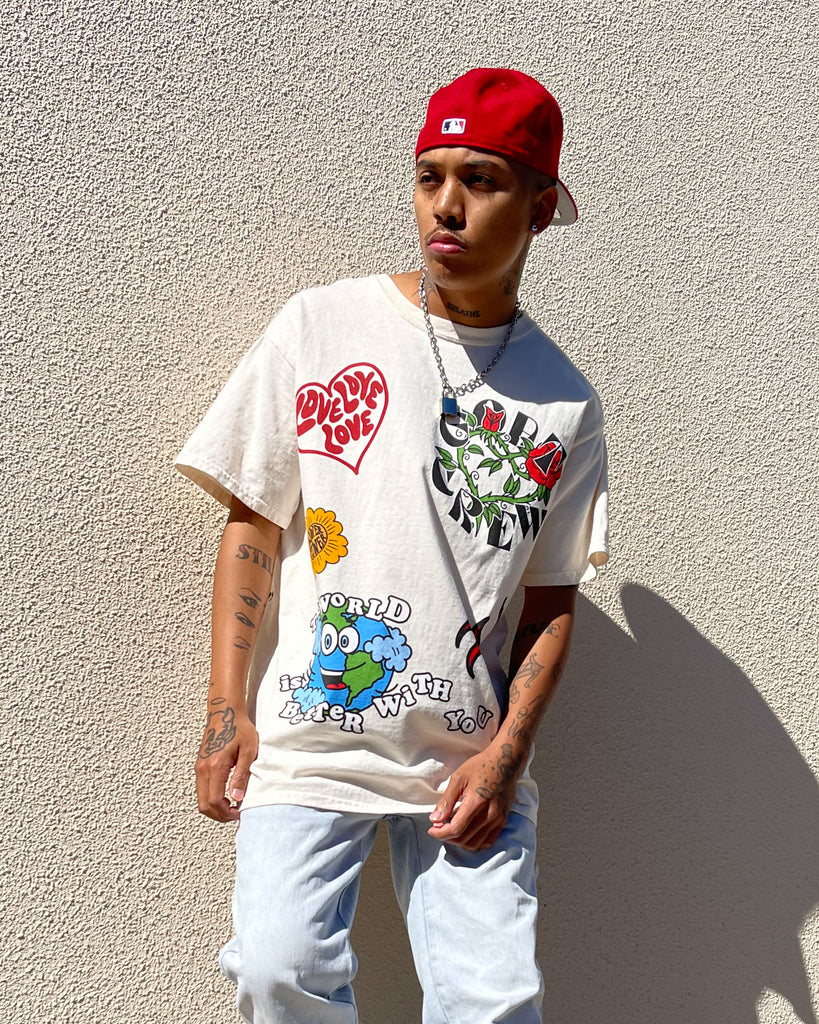 Goat Crew Thank You Vintage T-Shirt Off White | Culture Kings US