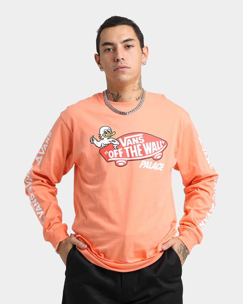 Palace Palace X Vans Duck Out Long Sleeve Shirt Fusion Coral