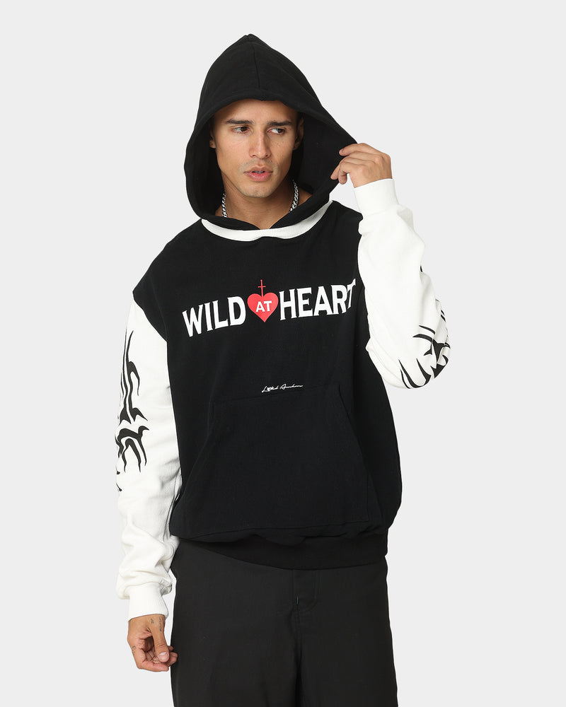 Lifted Anchors Wild At Heart Tribal Hoodie Black/White | Culture