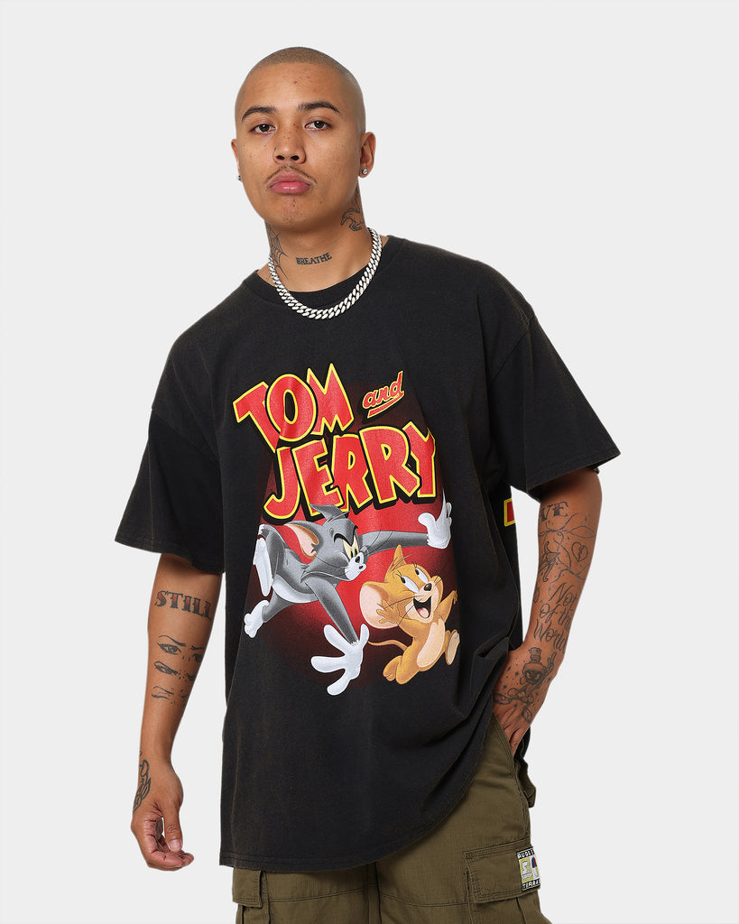American Thrift X Tom and Jerry Vintage T-Shirt Black Wash | Culture ...
