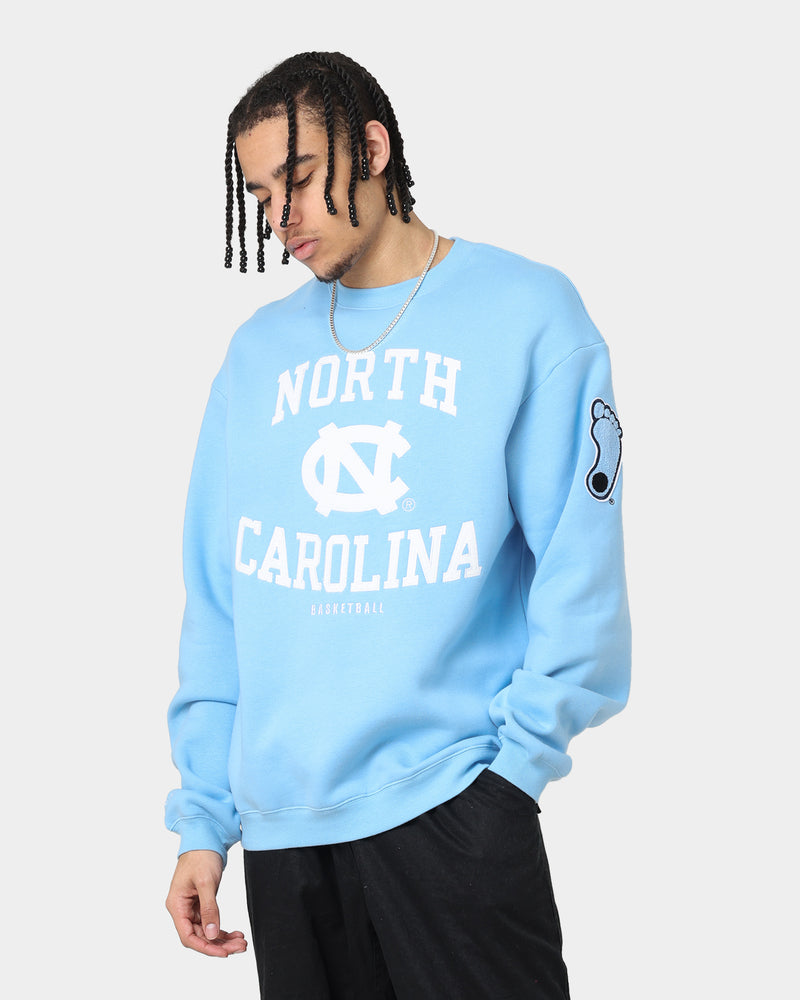 Mitchell & Ness UNC Tar Heels Warm Up Crewneck Carolina Blue