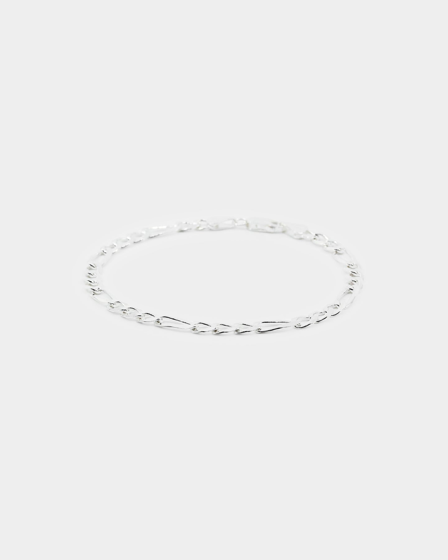 House Of Auric 4.8mm Figaro Bracelet Sterling Silver