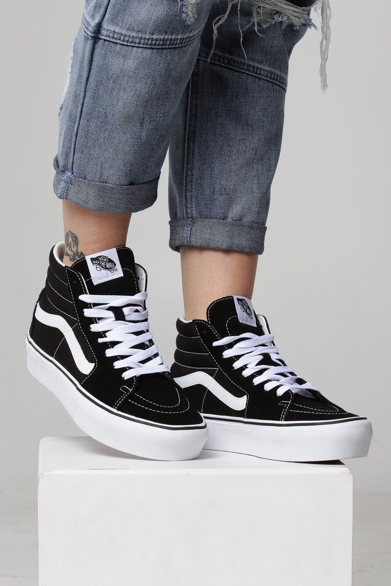 vans sk8 hi black platform