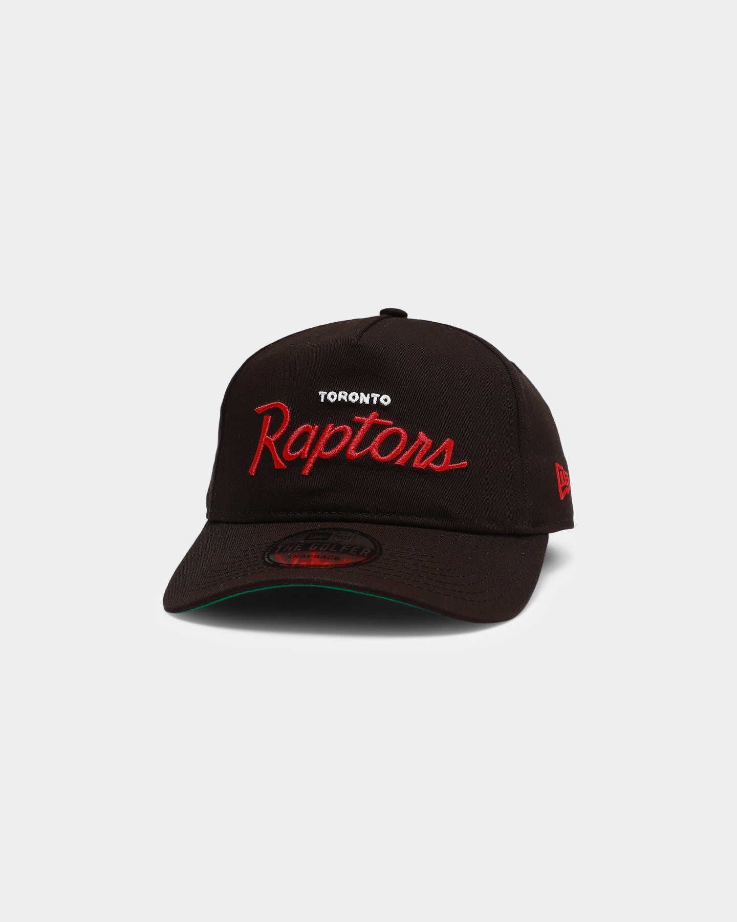 New Era Toronto Raptors Script Old Golfer Snapback Black