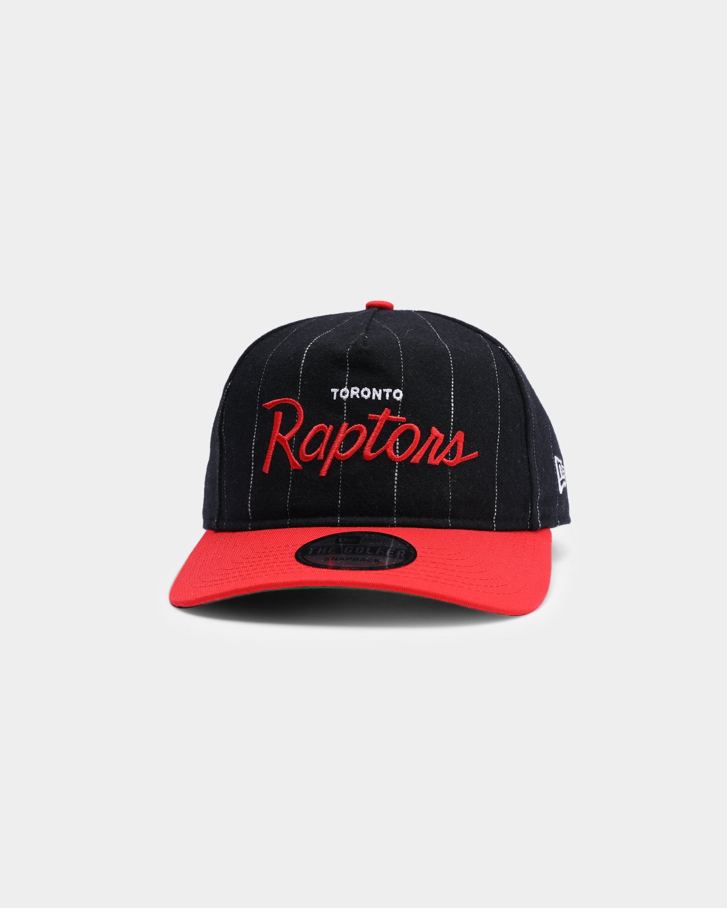 New Era Toronto Raptors Pinstripe 2 Tone Old Golfer Snapback Pinstripe