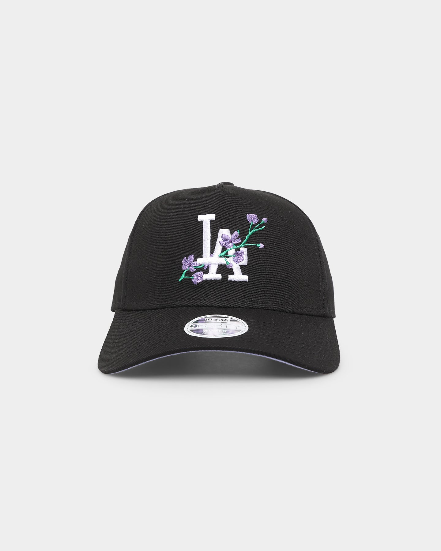 New Era Women’s Los Angeles Dodgers ‘ Floral Black’ 9FORTY A-Frame Casual Strapback Black/White