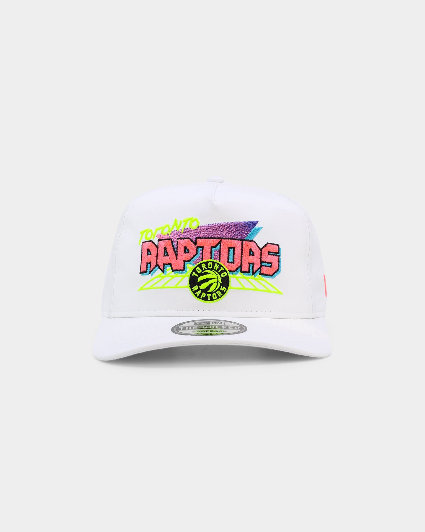 New Era Toronto Raptors ‘Retro Arcade’ Prolight Old Golfer Snapback White