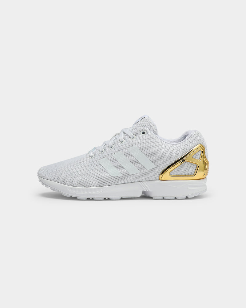 adidas zx flux white gold