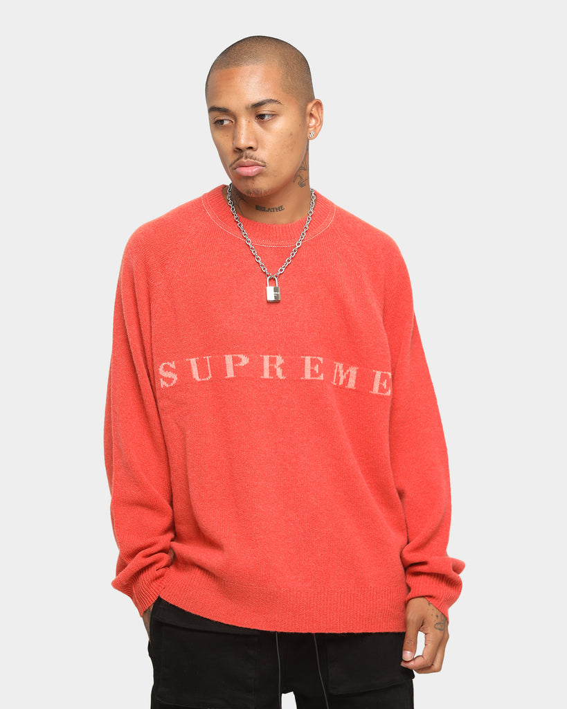 柔らかい supreme stone washed sweater 赤M - ニット/セーター