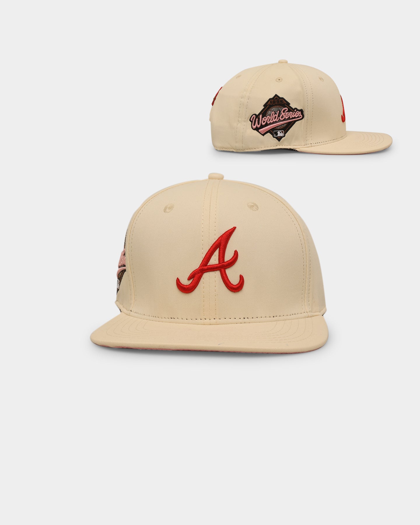 Pro Standard Atlanta Braves World Series Snapback Egg Shell