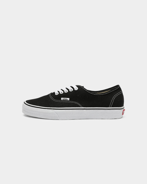 black authentic vans size 4