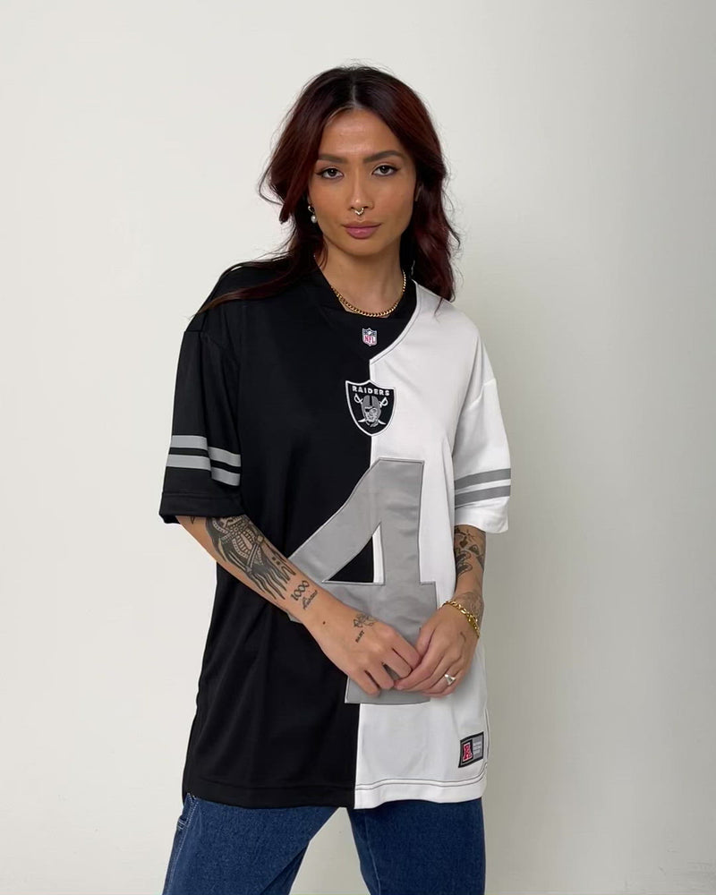 Las Vegas Raiders Button Down Jersey - Black, Fashion Nova, Screens Tops  and Bottoms