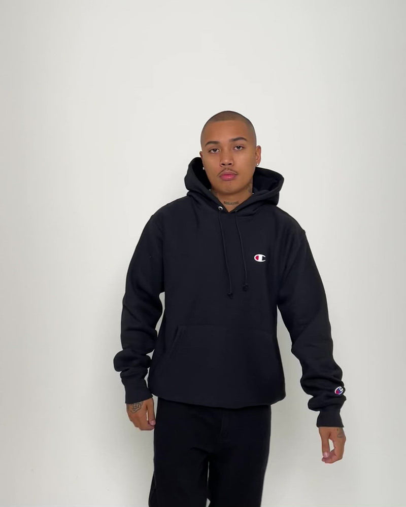 Champion Rev Weave Hoodie Black | Culture Kings US