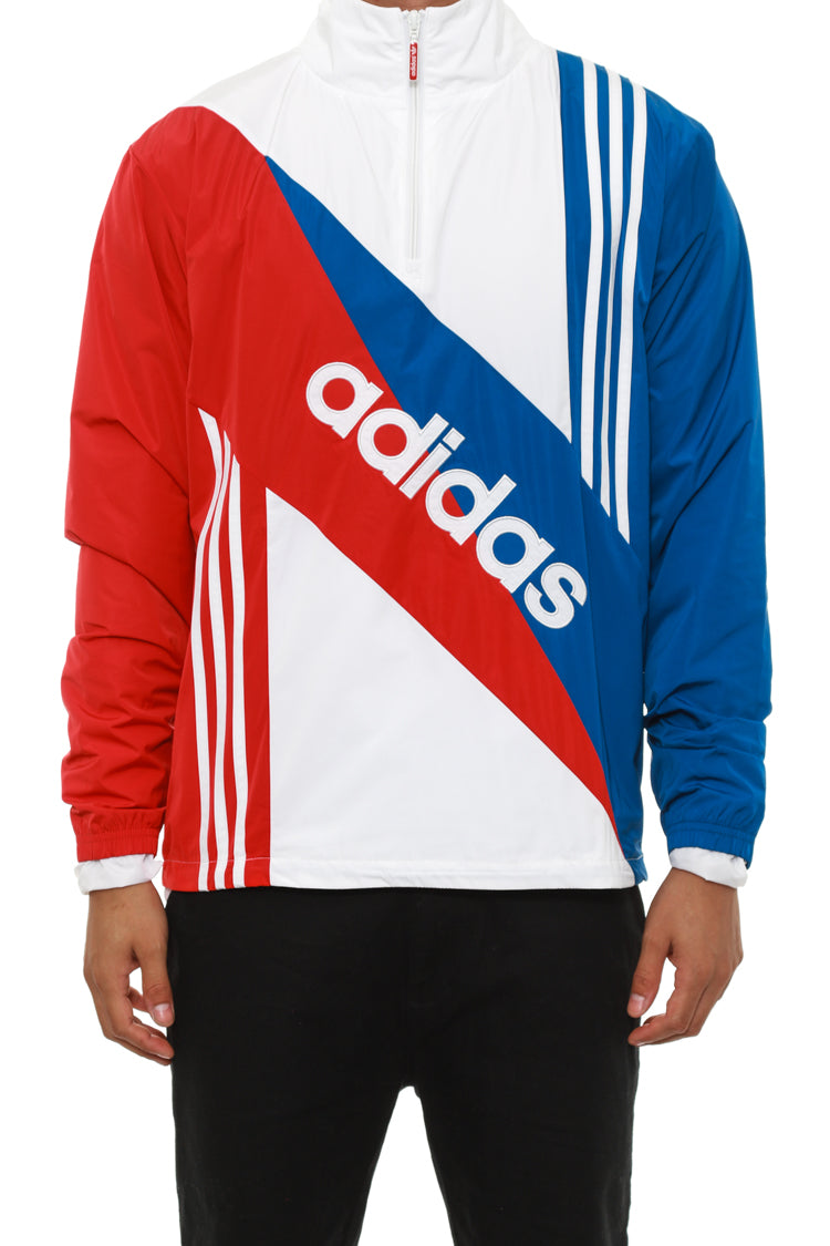 adidas linear windbreaker white