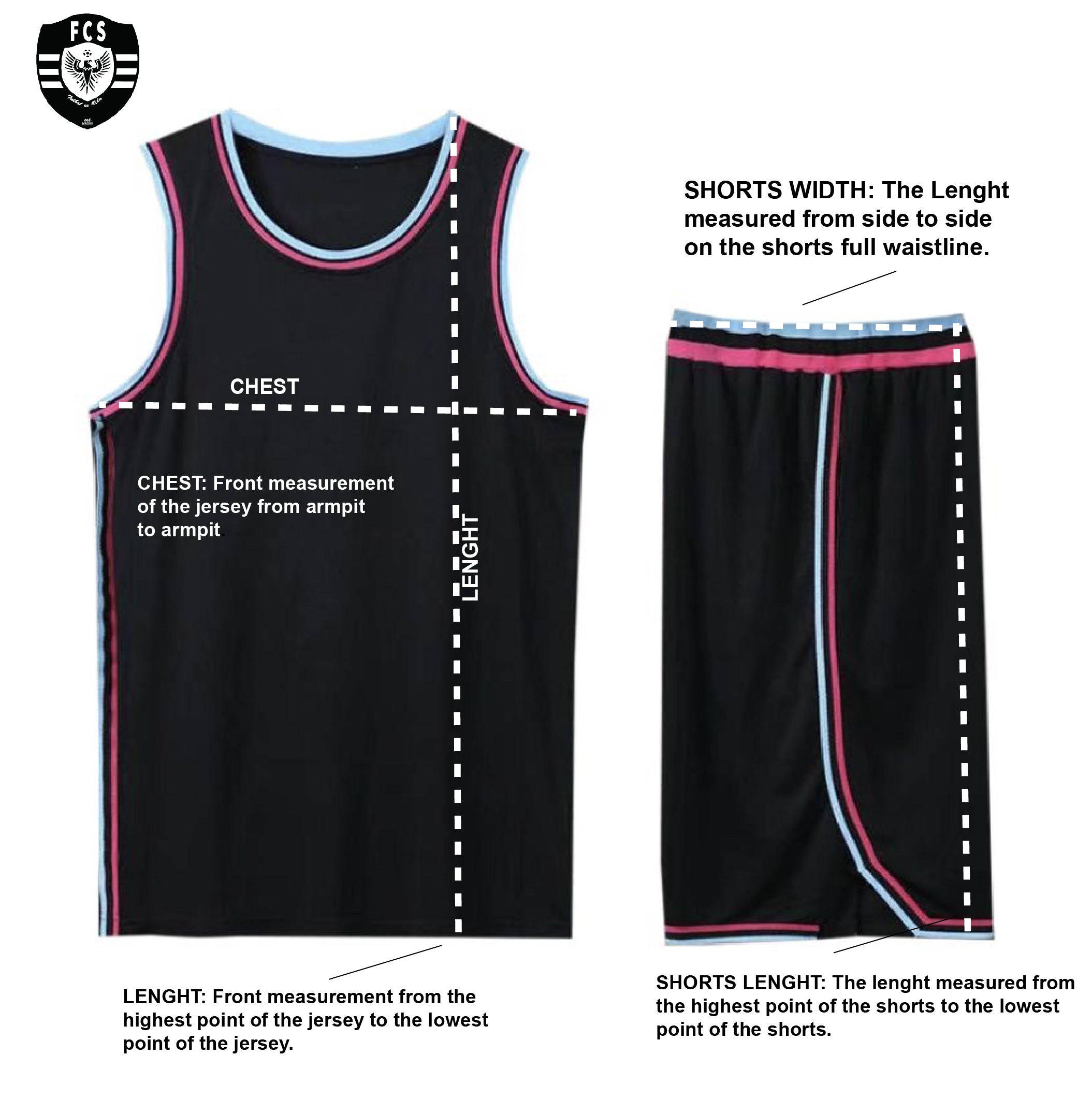 Basketball Uniform Sizing Guide