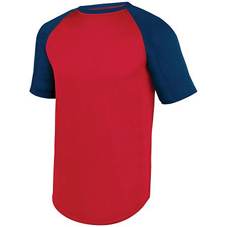 wicking short sleeve baseball jersey