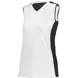 Ladies Paragon Jersey White/black/white Adult Volleyball