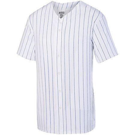 Youth Pinstripe Full Button Baseball Jersey