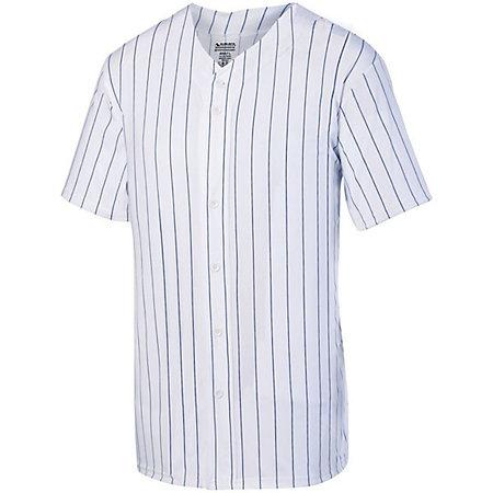 Youth Pinstripe Full Button Baseball Jersey