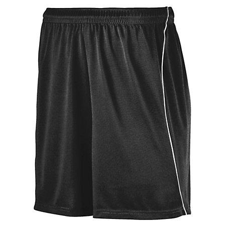 Youth Wicking Soccer Shorts With Piping