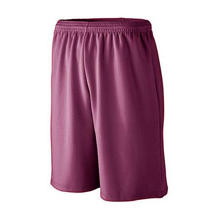 Longer Length Wicking Mesh Athletic Shorts