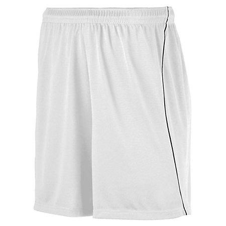 Youth Wicking Soccer Shorts With Piping