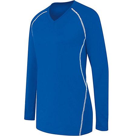 Ladies Long Sleeve Solid Jersey