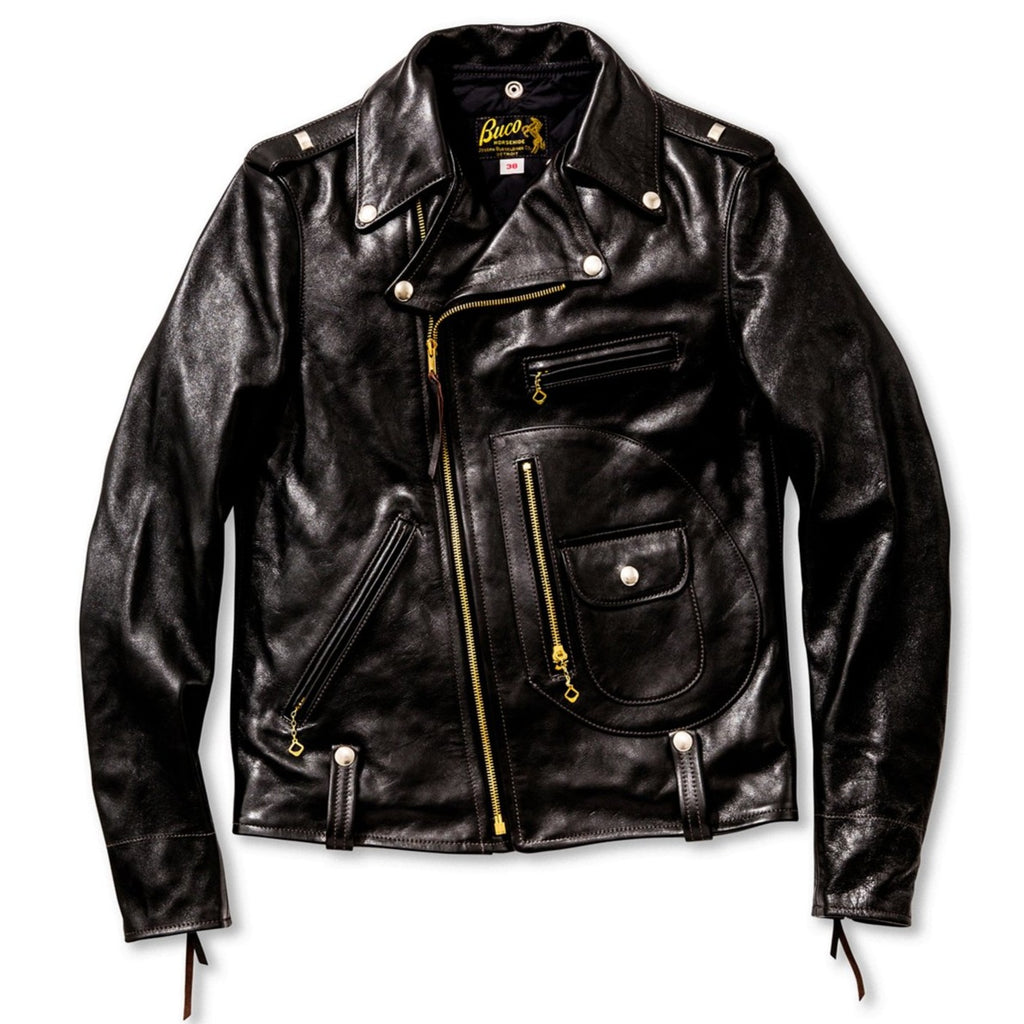 The Real Mccoy's - Buco J-24 Black Horsehide Leather Jacket – Miloh Shop