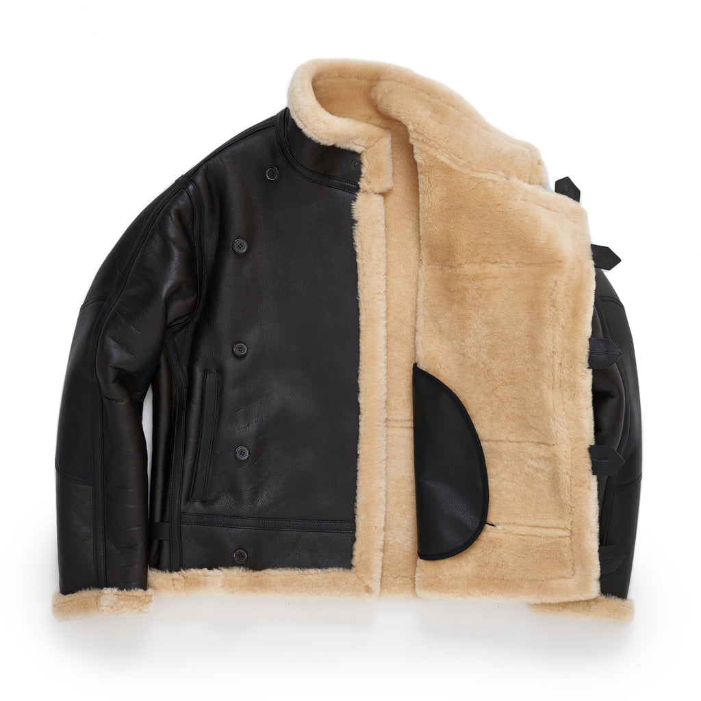 Eastlogue - SHEARLING Lined Leather MOTORCYCLE Jacket – Miloh Shop